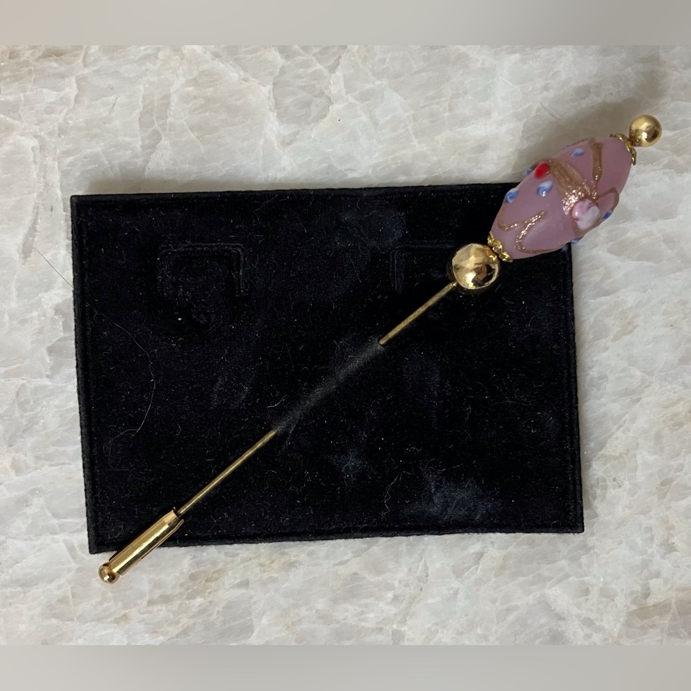 Vintage Sticker Lapel Pin Brooch
